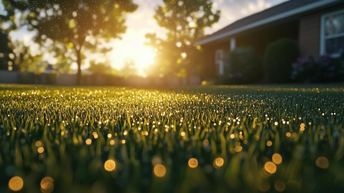 Alt text: Different lawn types with specific mowing strategies shown.